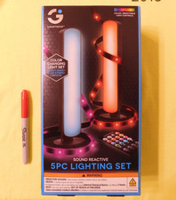 SmartGear : Sound Reactive 5PC Lighting Set for Gaming, TV, Stereo, etc.  -NEW- picture