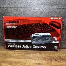Microsoft Wireless Optical Desktop Keyboard & Mouse PC PS/2 USB NEW IN BOX picture