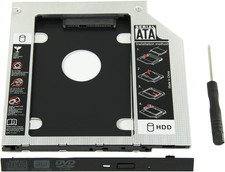 9.5Mm SATA to SATA 2Nd SSD HDD Hard Drive Caddy Adapter Tray Enclosures picture