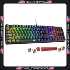 Redragon Mechanical Gaming Keyboard Wired with RGB Backlit, Hot-Swappable Red picture