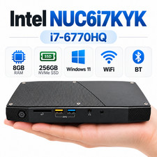 Intel NUC6i7KYK Mini PC i7-6770HQ 8GB RAM 256GB NVMe SSD Windows 11 WiFi BT picture
