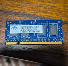 Nanya 1GB DDR2 PC2-6400S-666 200-Pin SO-DIMM Non-ECC RAM NT1GT64UH8D0FN-AD picture