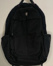Sosoon Black Laptop Backpack USB Charging Port Padded Travel School Bag picture