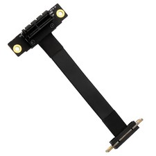Plug&play Dual 90 Degree PCI-E X1 to X1 Extension Cable For Sound Card/Data Card picture