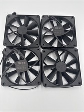 NZXT 120mm Case Fan White RF-Q12CR-W1 3-Pin Non PWM, Non RGB 4 fans in one picture