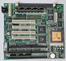 dtk pam-0057v socket 7 ISA retro motherboard + AMD K5 PR166 116MHz + 32MB RAM picture