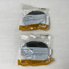 Lot of 2 Belkin F2N028b10 10 ft. Pro Series VGA Cable VGA to VGA Male/Male Cable picture