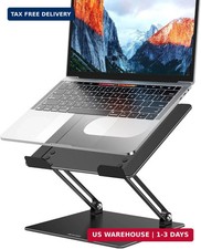 Laptop Stand for Desk, Adjustable Computer Stand with 360° Rotating Base picture