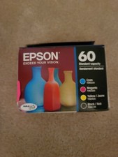 Genuine Epson 60 Black + Color Ink Cartridges 4 Pack  picture