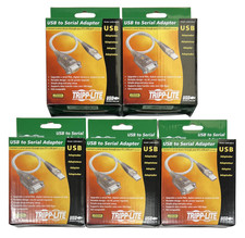 (LOT OF 5) NEW Tripp Lite USB To Serial Adapter USB-A to DB9 U209-000-R picture