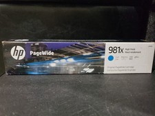 HP 981X High Yield Cyan PageWide Cartridge (1P) L0R09A June 2025 picture