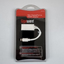 Gigaware Mini DisplayPort to HDMI Adapter White 1080p mDP to HDMI picture