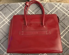 McKlein USA Lake Forest 15-inch leather RED laptop briefcase picture