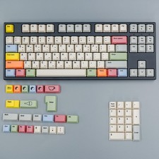 OEM Profile Retro Canvas Dye Subs PBT Keycap Set With Korean / EN / Russian Root picture
