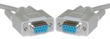 Lot10 6ft DB9pin Female~F Null Modem Cross/Nul wired,Serial RS232cable/Cord/Wire picture