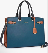 BOSTANTEN Briefcase for Women 15.6 Inch Genuine Leather Laptop Briefcase Shoulde picture