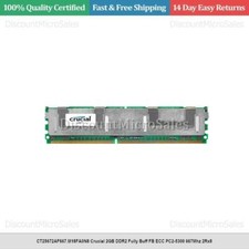 CT25672AF667.M18FA0N8 Crucial 2GB DDR2 Fully Buff FB ECC PC2-5300 667Mhz 2Rx8 picture