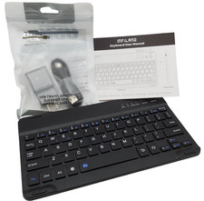 INFILAND Bluetooth Keyboard Portable Wireless Tablet Keyboard USB Charger picture