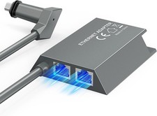 LUCMO 17LSTKV2ETH Multi Ports Ethernet Adapter Gray 1 Gbps For Starlink Gen 2 picture