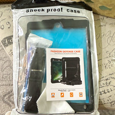Shockproof Rugged Case for Apple iPad w/ Hand Strap & Shoulder Strap Blue/Black picture