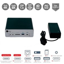 SIIG 8K Thunderbolt 3 Dock Station for HP ZBook Mobile Workstation Laptop w/PSU picture