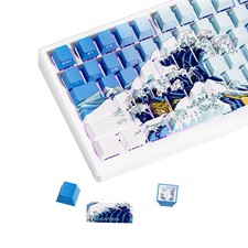 XVX Shine Through Keycaps Side Print PBT 75 Percent Dye Sub 131 Keys Cherry picture