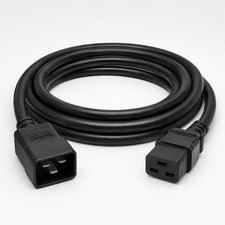 Heavy Duty Power Extension Cord (IEC320 C20 to IEC320 C19) - 1/2/3/5/6/8/10/15ft picture