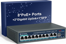 8-Port Gigabit Poe Switch, 2 Gigabit Uplinks, 1 Gigabit SFP, 120W Poe Power picture