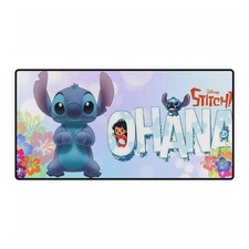 Lilo And Stitch OHANA Blue Floral Mouse Pad Desk Mats Disney picture