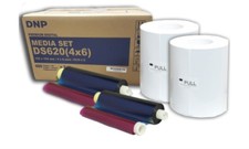 DNP Media set DS620 4x6 2 rolls of 400 each. 800 dye sublimation sheets of paper picture