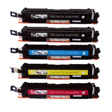 5PK 130A CF350A CF351A CF352A CF353A Combo Compatible Toner For HP ColorLaserJet picture