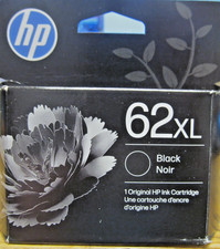 NEW FACTORY SEALED HP 62 XL BLACK INK CARTRIDGE EXP FEB 2028  picture