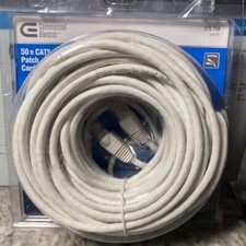 Commercial Electric 50ft Patch Cord/ Ethernet Networking Cable (Cat5e  575718) picture