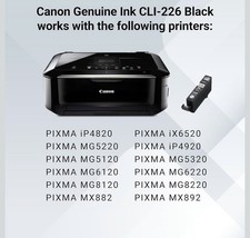 Canon Genuine PGI-225PGBK 225 PGBK Black Ink Cartridge for PIXMA Inkjet picture