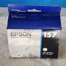 Epson T157920 157 Light Light Black Ink Cartridge Genuine Sealed Box 2023 picture