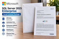 Microsoft SQL Server 2025 Retail License Package 40 Cores Unlimited CAL Genuine picture