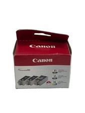 Canon ChromaLife 100 Genuine Black & Color 3 Pack Ink 35-35-36 New Sealed picture