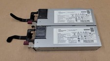 Lot of 2 HPE 866729-001 865408-B21 POWER SUPPLY 500W  HSTNS-PC40-1 picture