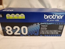 GENUINE - BROTHER TN820 STANDARD BLACK TONER CARTRIDGE - TN-820 - OPEN BOX picture