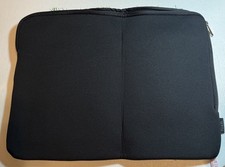 TUARL 16” x 12” Neoprene Soft Zippered Laptop Sleeve Black.     1z. picture