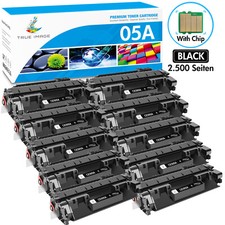 10PK Black CE505A 05A Toner Cartridge For HP LaserJet P2055d P2055dn P2050 P2030 picture