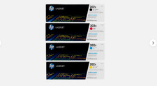 HP 202X High Yield Toner Set CF500X CF501X CF502X CF503X Black CMYK picture