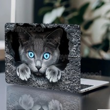2x Cute Cat Laptop Art Stickers Protective Cover Universal Non reusable Sticker picture