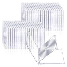 Lots of STANDARD Double CD Jewel Case with Tray 10.4mm (2 CD) Lots Clear Cover picture