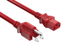 10ft NEMA 5-15P to IEC C13 Computer Power Cord, 18 AWG SJT, 10A/125V, UL List... picture