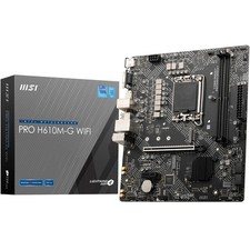 MSI Pro H610M-G WIFI Micro-ATX Motherboard Intel H610 PCIe 5600 MHz LGA 1700 picture
