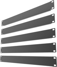 5 Pack of 1U Blank Panel - Metal Rack Mount Filler Panel picture