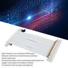 High Speed PCIE 4.0 Extension Cable Double Sided 180 Degree for 4090 7900 XT picture