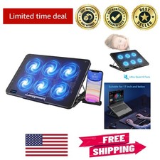Ergonomic Laptop Cooling Stand with 6 Fans, Height Adjustable & Non-Slip Design picture
