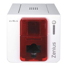 HID ZN1H0000RS Evolis Zenius Expert Printer - USB and Ethernet, Red Trim picture